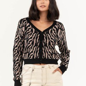 Women's Zebra Cardigan